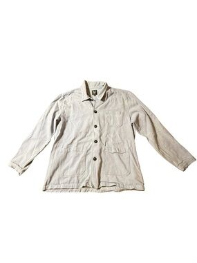 Wolf Clothing Ecru Canvas French Chore Jacket Coat Mens 3XL XXXL Workwear